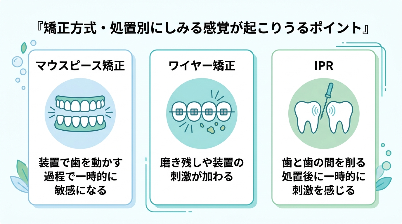 原因5|マウスピース・ワイヤー・IPRなど装置や処置の影響