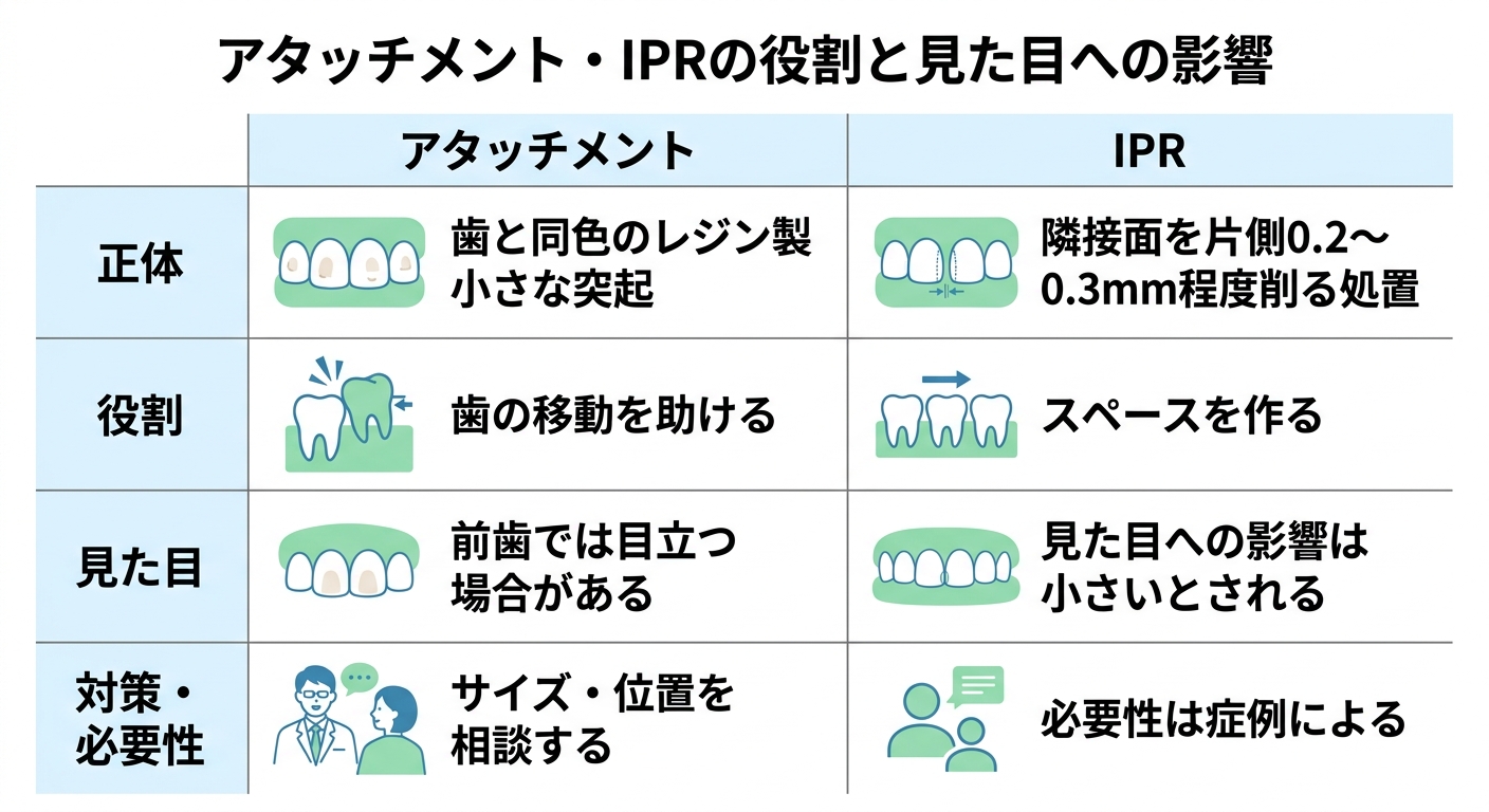 IPR(歯をわずかに削る処置)と見た目への影響